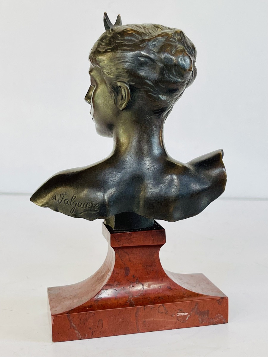 Bronze Diane Chasseresse - Alexandre FALGUIÈRE-photo-4